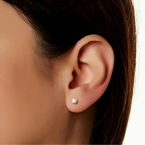 Cluster Ear Cuff plus Crystal Stud Earring - Picture 2 of 3